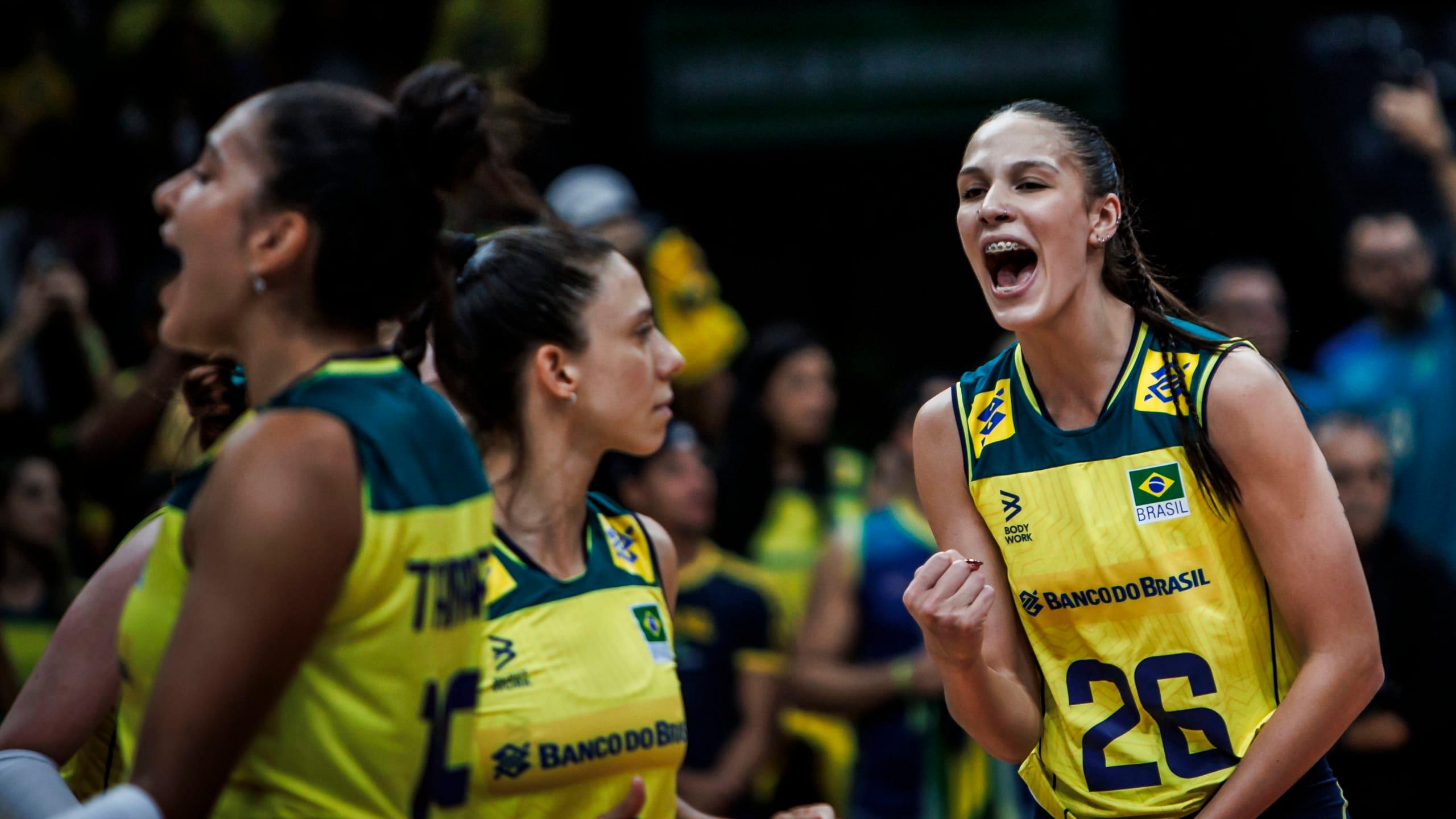 Hadapi Lawan Mudah, Brasil Beri Debut Dua Permain Muda di Volleyball Nations League